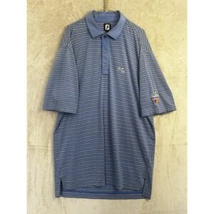 FootJoy Mens XL Blue Striped Bay Hill Arnold Palmer Invitational Golf Polo Shirt
